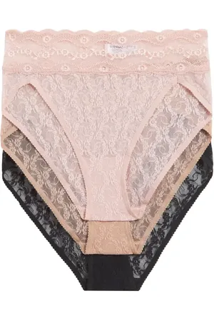 b.tempt d Assorted 3-Pack Lace Kiss High Cut Briefs in at Nordstrom, Size Medium