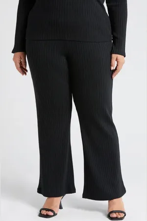 UNIVERSAL STANDARD Rib Bootcut Pants in at Nordstrom