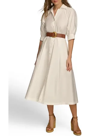 Donna Karan Cotton Midi Shirtdress in at Nordstrom, Size 4