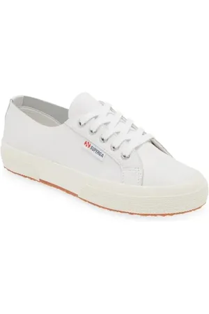 Superga 2750 Sneaker in Optical White-Silver-Favorio at Nordstrom, Size 6.5 Women