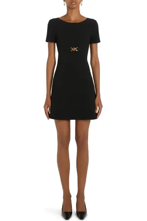 VERSACE Medusa Belt A-Line Minidress in at Nordstrom, Size 10 Us