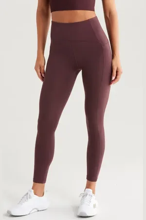 Zella Studio Luxe High Waist Pocket 7/8 Leggings in at Nordstrom, Size X-Small