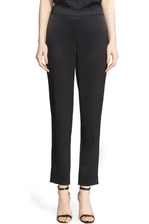 ST. JOHN Emma Satin Ankle Pants in at Nordstrom, Size 18