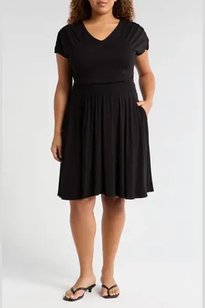 UNIVERSAL STANDARD Piper Stretch Jersey Dress in at Nordstrom, Size 2Xl
