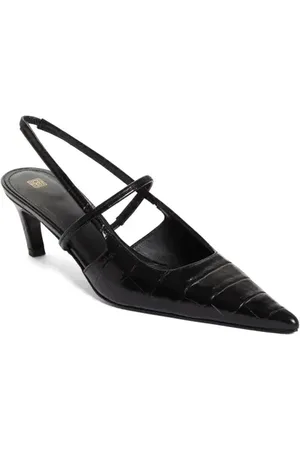 Totême Sharp Pointed Toe Croc Embossed Slingback Pump in at Nordstrom, Size 5Us