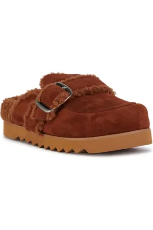 AZALEA WANG Simah Faux Shearling Lined Mule in at Nordstrom, Size 8.5