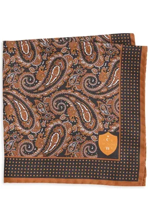 CLIFTON WILSON Paisley Silk Pocket Square in at Nordstrom