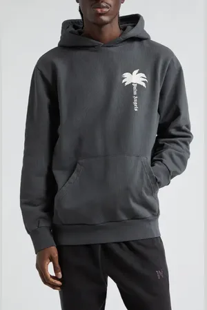 Palm Angels The Palm Cotton French Terry Hoodie in at Nordstrom, Size Medium