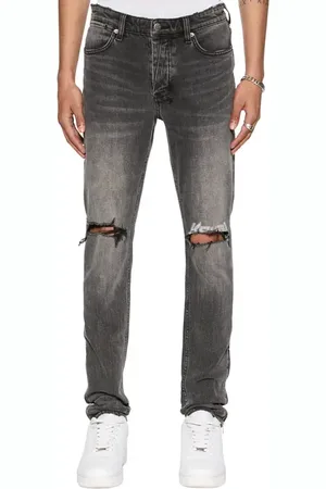 KSUBI Van Winkle Electric Chamber Ripped Zip Hem Skinny Jeans in at Nordstrom, Size 30