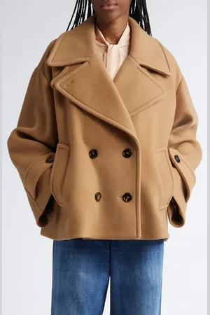 Chloé Oversize Double Breasted Wool Blend Coat in at Nordstrom, Size 6 Us