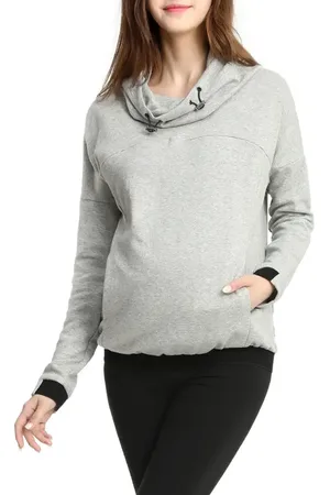 Kimi and Kai Samara Cowl Neck Maternity/Nursing Hoodie in at Nordstrom, Size X-Small