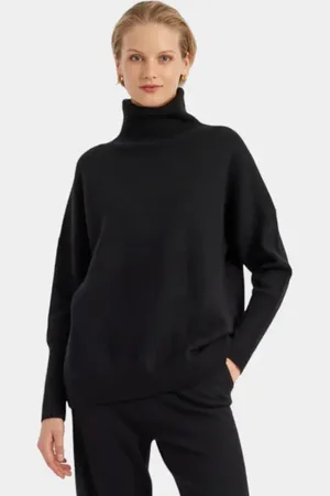Chinti & Parker Pure Cashmere Roll Neck Sweater in at Nordstrom, Size Small