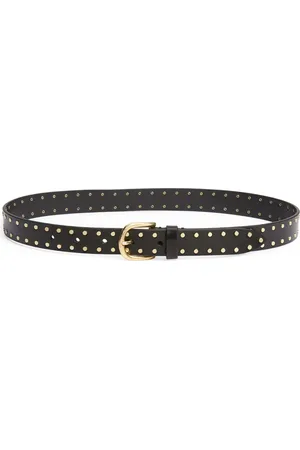Isabel Marant Zap Stud Leather Belt in at Nordstrom, Size 80