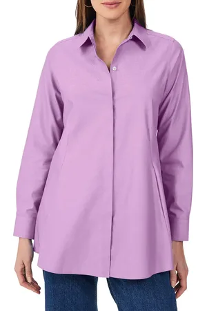 Foxcroft Cici Non-Iron Tunic Blouse in at Nordstrom, Size 4