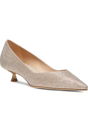 Stuart Weitzman Eva Kitten Heel Pointed Toe Pump in at Nordstrom, Size 5.5