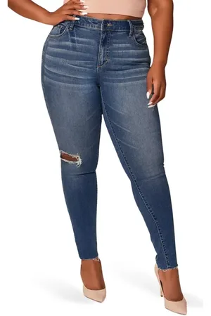 Slink High Waist Skinny Jeans in at Nordstrom, Size 18W