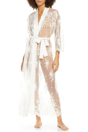 Rya Collection Darling Sheer Lace Robe in at Nordstrom, Size Medium