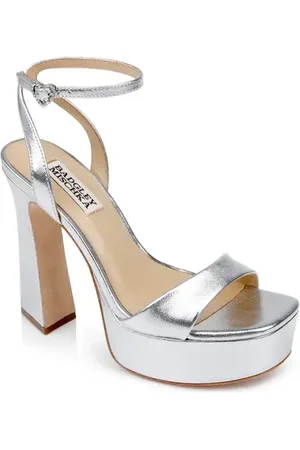 Badgley Mischka Caia Ankle Strap Platform Sandal in at Nordstrom, Size 5.5