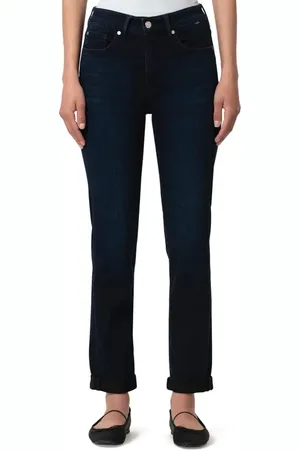 Mavi Kathleen High Waist Cuffed Slim Straight Leg Jeans in at Nordstrom, Size 24 X 28