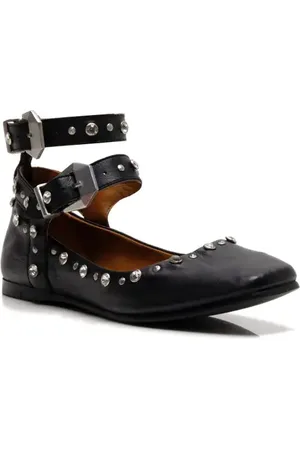 Free People Mystic Diamante Ankle Strap Flat in at Nordstrom, Size 10