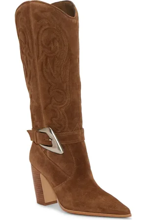 Vince Camuto Biancaa Pointed Toe Western Boot in at Nordstrom, Size 5.5 Regular Calf