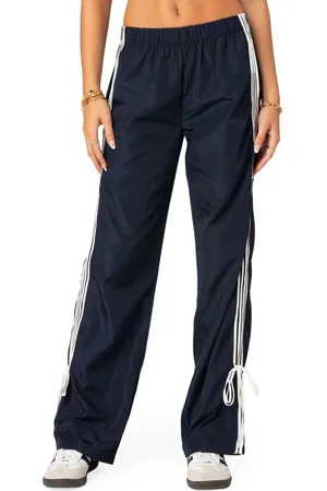 Edikted Remy Tie Detail Track Pants in at Nordstrom, Size X-Small