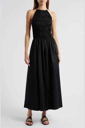 Solid The Meira Halter Neck Cotton Sundress in at Nordstrom, Size X-Large