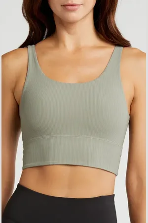 Nike Zenvy Rib Dri-FIT Longline Sports Bra in at Nordstrom, Size X-Small