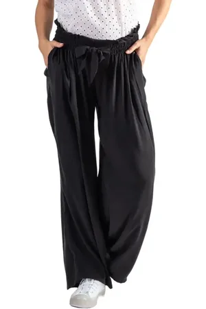 Cache Coeur Sahel Smocked Twill Maternity Pants in at Nordstrom, Size X-Small