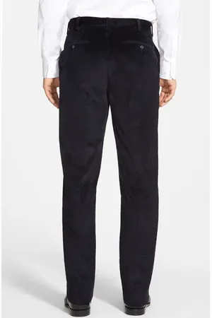 Berlei Luxury Italian Corduroy Flat Front Pants in at Nordstrom, Size 42