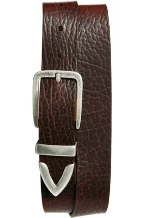Johnston & Murphy Bison Leather Belt in at Nordstrom, Size 34