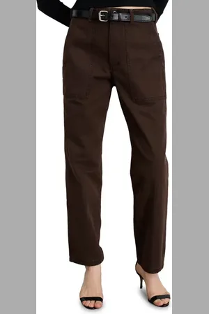 ALEX MILL Neil Herringbone High Waist Straight Leg Utility Pants in at Nordstrom, Size 4