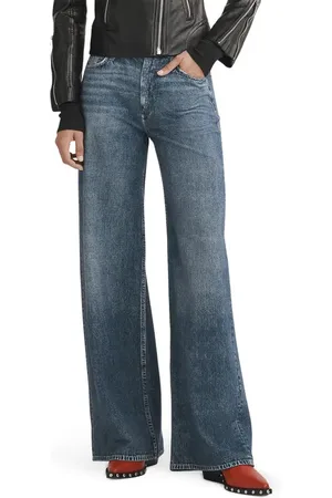 RAG&BONE Miramar Sofie High Waist Cotton Terry Sweatpant Jeans in at Nordstrom, Size 23