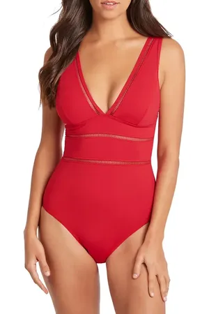 SEA LEVEL Spliced Plunge One-Piece in at Nordstrom, Size 4 Us