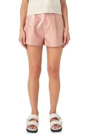 Grey Lab Shiny Faux Leather Shorts in at Nordstrom, Size X-Small