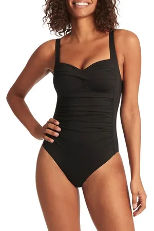 SEA LEVEL Twist Front Multifit One-Piece Swimsuit in at Nordstrom, Size 4 Us