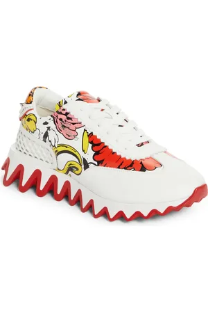 Christian Louboutin X Shun Sudo Loubishark Button Flower Sneaker in at Nordstrom, Size 9Us