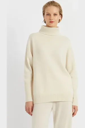 Chinti & Parker Pure Cashmere Roll Neck Sweater in at Nordstrom, Size X-Large