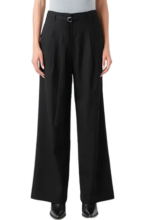 Grey Lab Pleated Belted Stretch Wide Leg Pants in at Nordstrom, Size X-Small