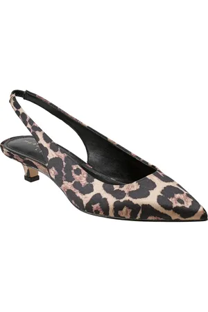 MARC FISHER Posey Slingback Pointed Toe Kitten Heel Pump in at Nordstrom, Size 9.5