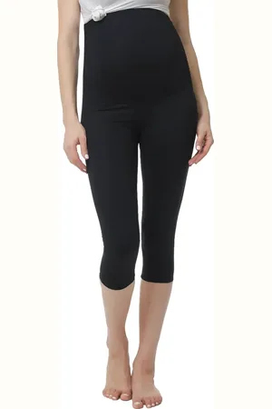 Kimi and Kai Bree Belly Support Maternity Capri Leggings in at Nordstrom, Size Small