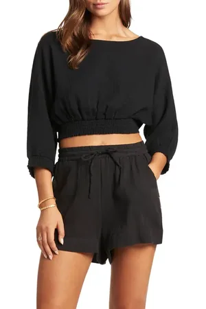 SEA LEVEL Sunset Crop Blouse in at Nordstrom, Size Medium