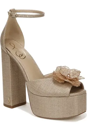 Sam Edelman Kori Flora Ankle Strap Platform Sandal in at Nordstrom, Size 10.5