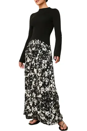 Solid The Soglio Long Sleeve Maxi Dress in at Nordstrom, Size Medium