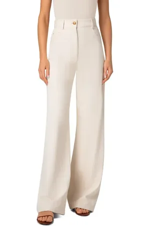 AKRIS Cooper Cotton Blend Wide Leg Jeans in at Nordstrom, Size 6