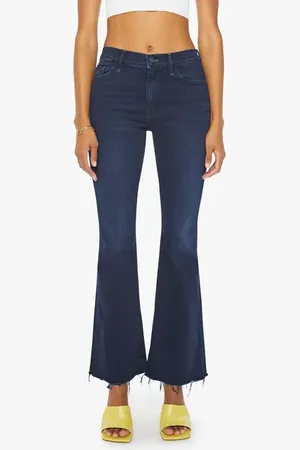 Mother Fray Hem Bootcut Jeans in at Nordstrom, Size 31