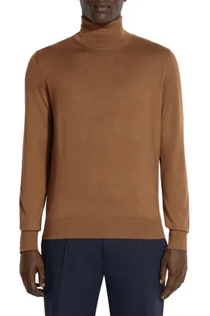 Ermenegildo Zegna Cashseta Light Cashmere & Silk Turtleneck Sweater in at Nordstrom, Size 38 Us