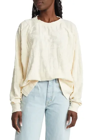 Rip Curl New Wave Cotton Blend Jacquard Sweatshirt in at Nordstrom, Size X-Small