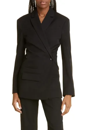 Jacquemus Tibau Cross Button Virgin Wool Jacket in at Nordstrom, Size 2 Us