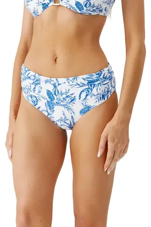 Melissa Odabash Bel Air Ruched Bikini Bottoms in at Nordstrom, Size 6